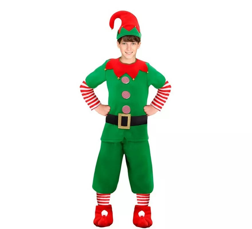 Translation missing: pt-PT.Disfraz de Elfo Ayudante de Santa Claus para niño