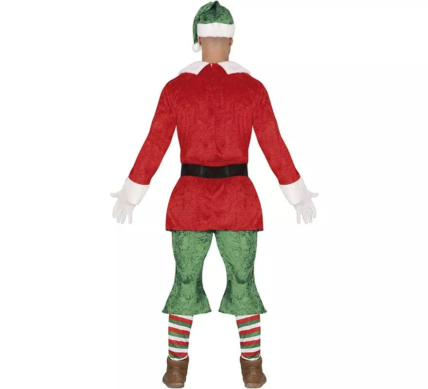 Translation missing: pt-PT.Disfraz de Elfo Ayudante de Santa con cinturón para hombre