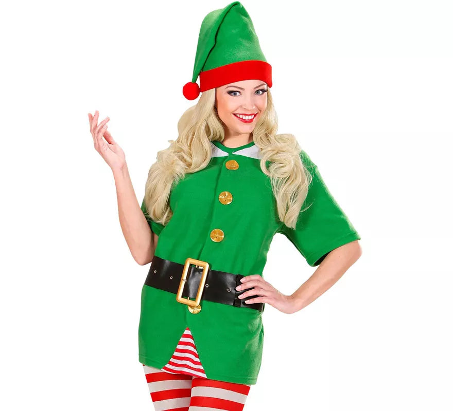 Translation missing: pt-PT.Disfraz Sudadera de Elfo y Elfa de Papá Noel para adultos