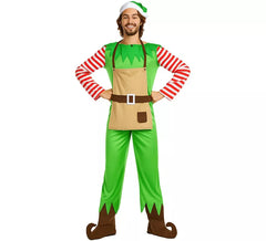 Fato de Duende de Natal para homem