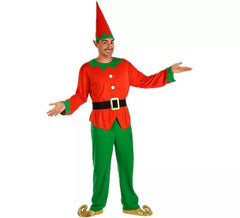 Fato de Elfo vermelho e verde para homem