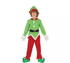 Fato de Elfo vermelho e verde para menino