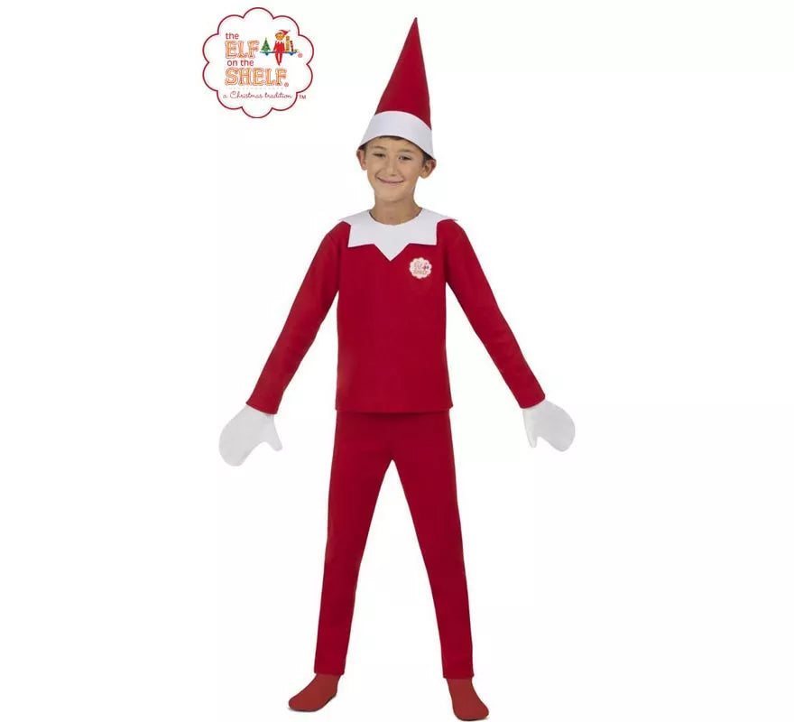 Translation missing: pt-PT.Disfraz de Elfo Travieso de Elf on the Shelf para niño