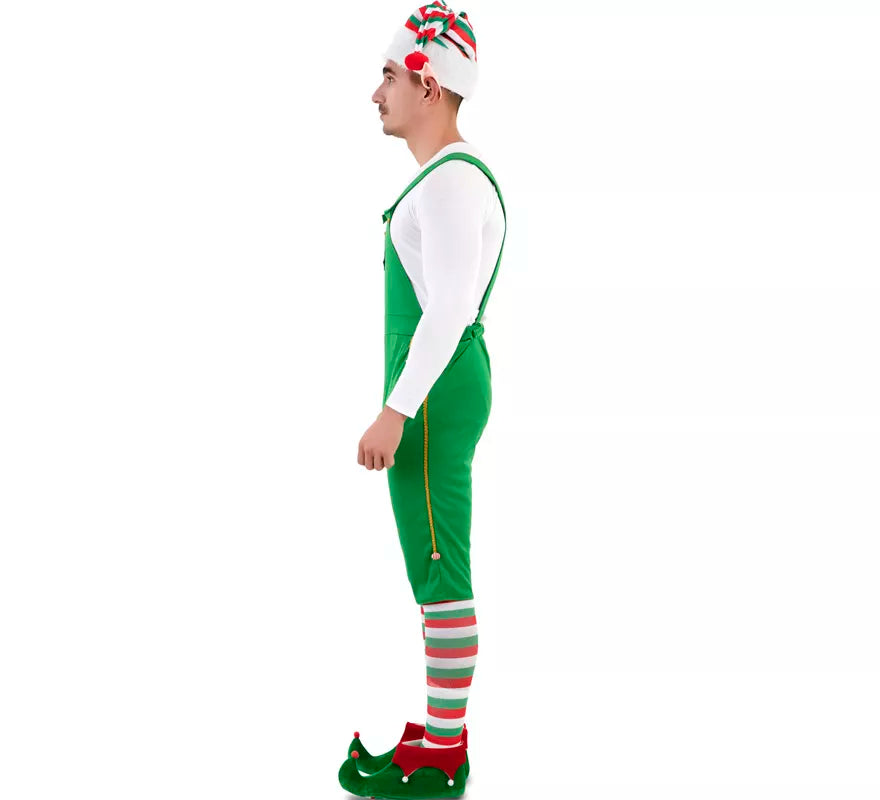Translation missing: pt-PT.Disfraz de Elfo Verde con gorro para hombre