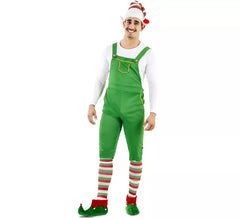 Fato de duende verde com chapéu para homem