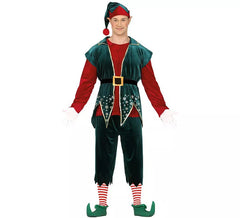 Fantasia de elfo verde escuro para homens