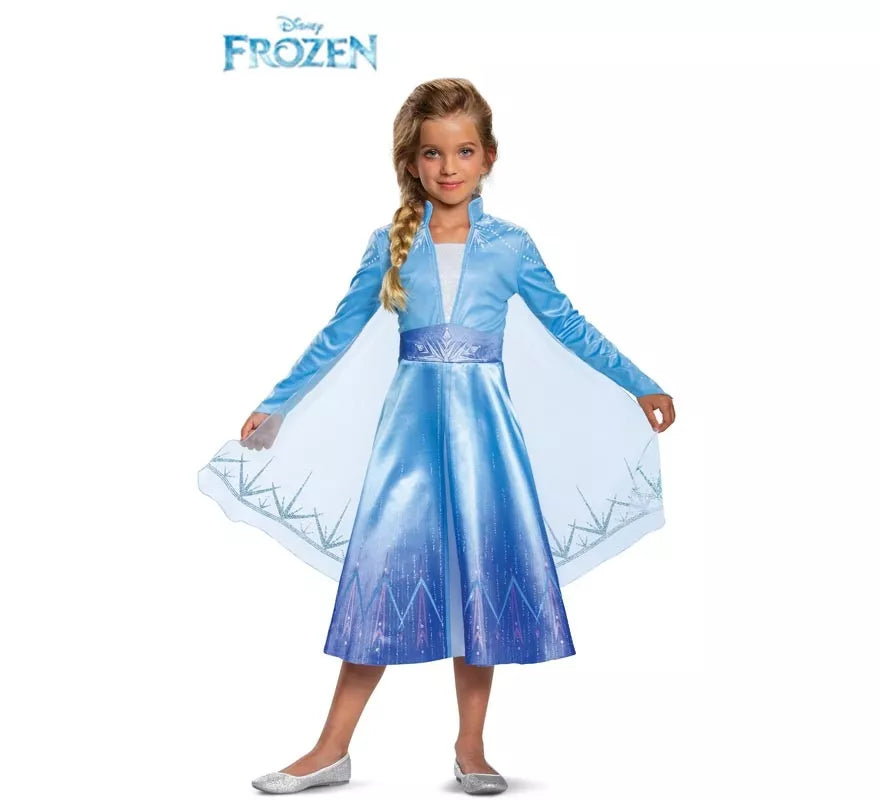 Translation missing: pt-PT.Disfraz de Elsa de Viaje Deluxe de Frozen 2 para niña