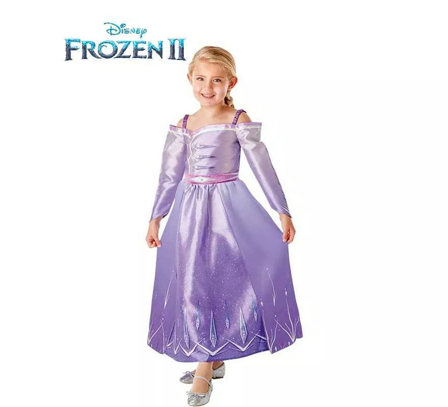 Translation missing: pt-PT.Disfraz de Elsa Morado de Frozen II para niña