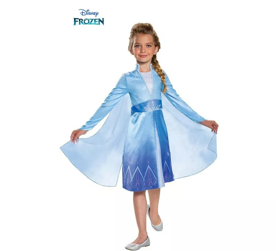 Translation missing: pt-PT.Disfraz de Elsa Viajera Disney Frozen clásico para niña