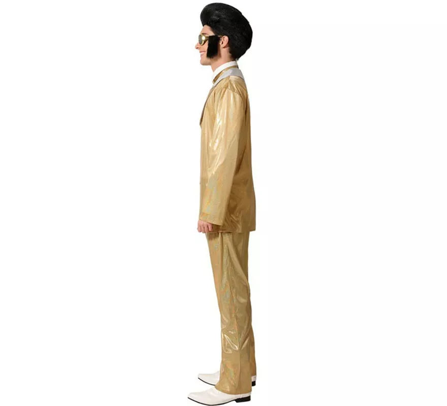 Translation missing: pt-PT.Disfraz de Elvis Dorado para hombre