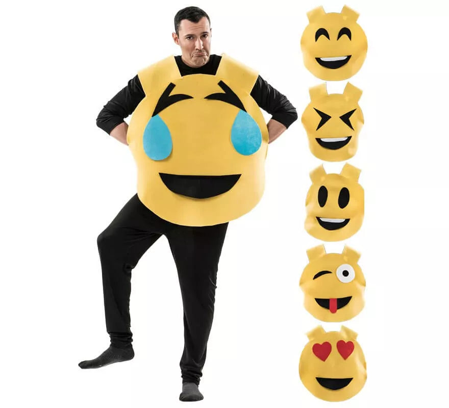 Translation missing: pt-PT.Disfraz de Emoticono 6 en 1 para adultos