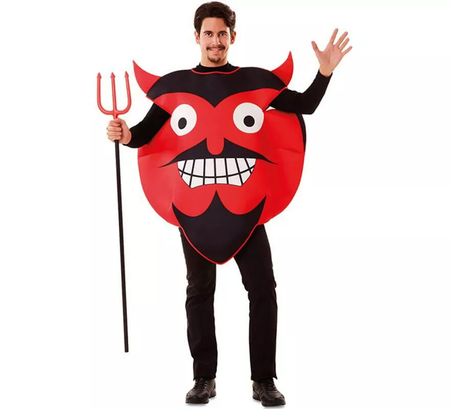 Translation missing: pt-PT.Disfraz de Emoticono Diablo para adultos