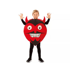 Fato de emoticon diabo para crianças