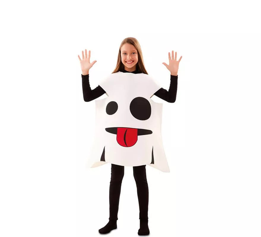 Disfraz de Emoticono Fantasma para niños