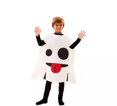 Fato de emoticon fantasma para crianças