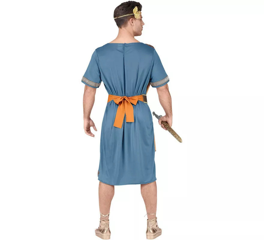 Translation missing: pt-PT.Disfraz de Emperador Romano Azul para hombre