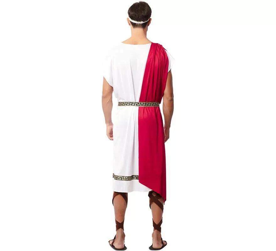 Translation missing: pt-PT.Disfraz de Emperador Romano con chal rojo para hombre