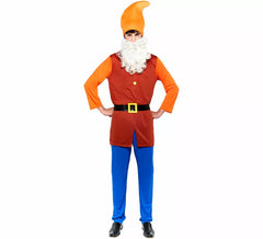 Fato masculina marrom de anão da Branca de Neve
