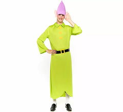 Fato de Anão Branca de Neve Verde para Homens