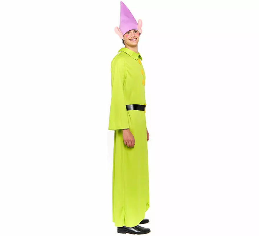 Translation missing: pt-PT.Disfraz de Enanito Blancanieves verde para hombre