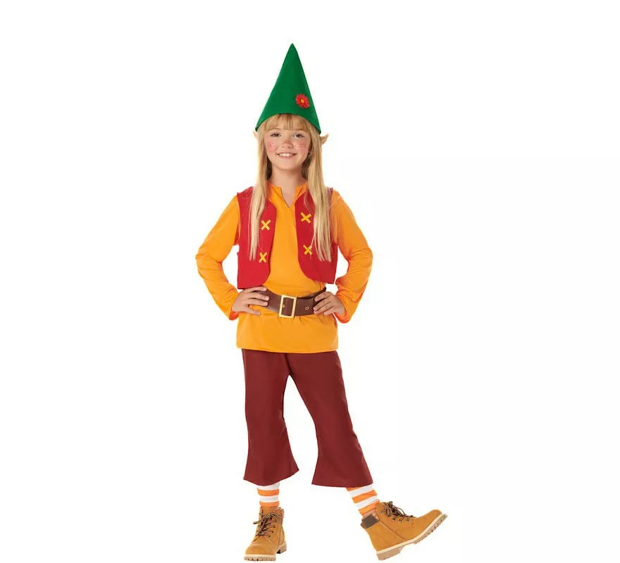 Translation missing: pt-PT.Disfraz de Enanito del Bosque Naranja para Niños