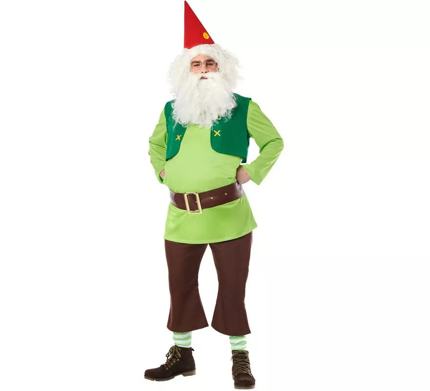 Translation missing: pt-PT.Disfraz de Enanito del Bosque Verde para Hombre