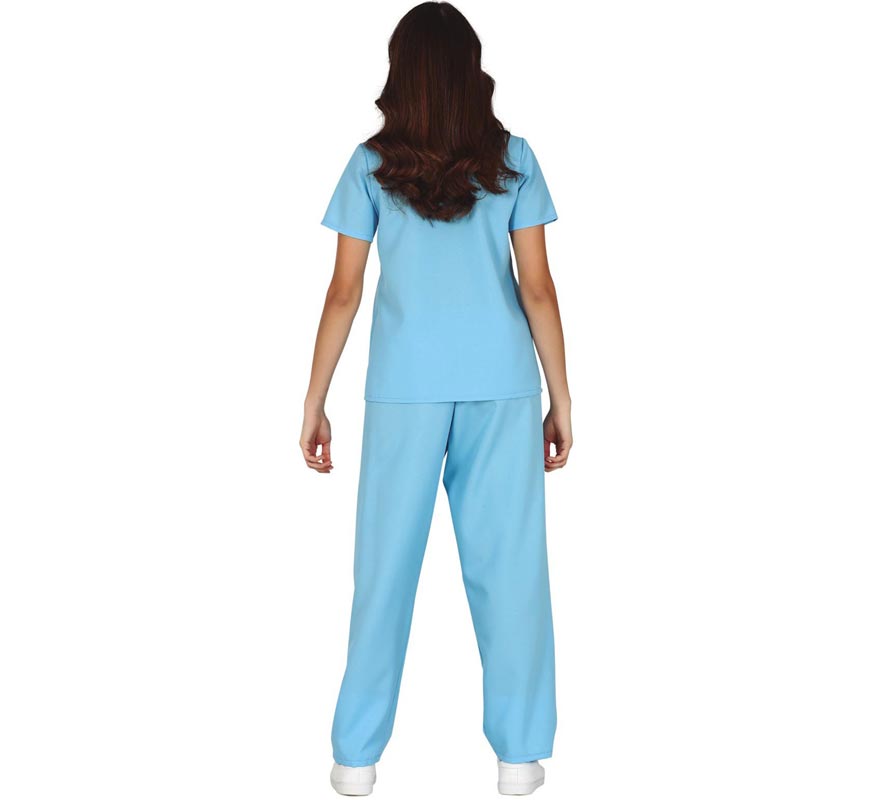 Disfraz de Enfermera Azul para Mujer