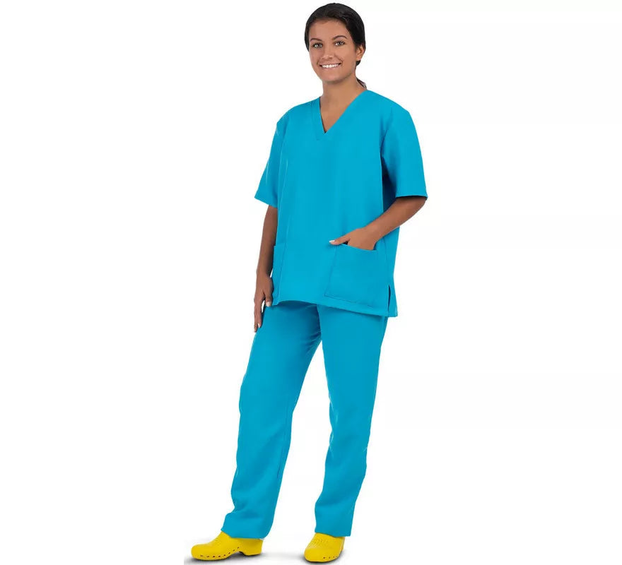 Translation missing: pt-PT.Disfraz de Enfermera con Uniforme Azul para mujer