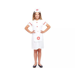 Fato de Enfermeira em Vestido Branco para menina