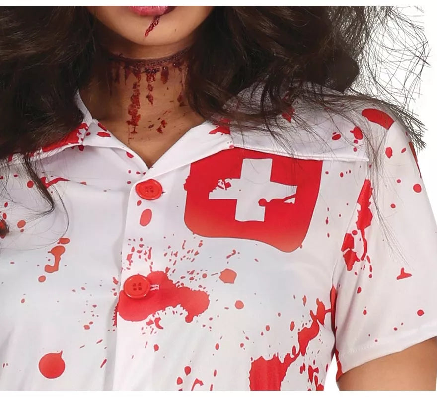 Translation missing: pt-PT.Disfraz de Enfermera Zombie blanco para mujer