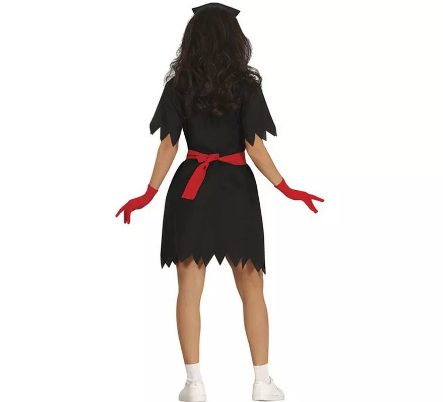 Translation missing: pt-PT.Disfraz de Enfermera Zombie negro para mujer