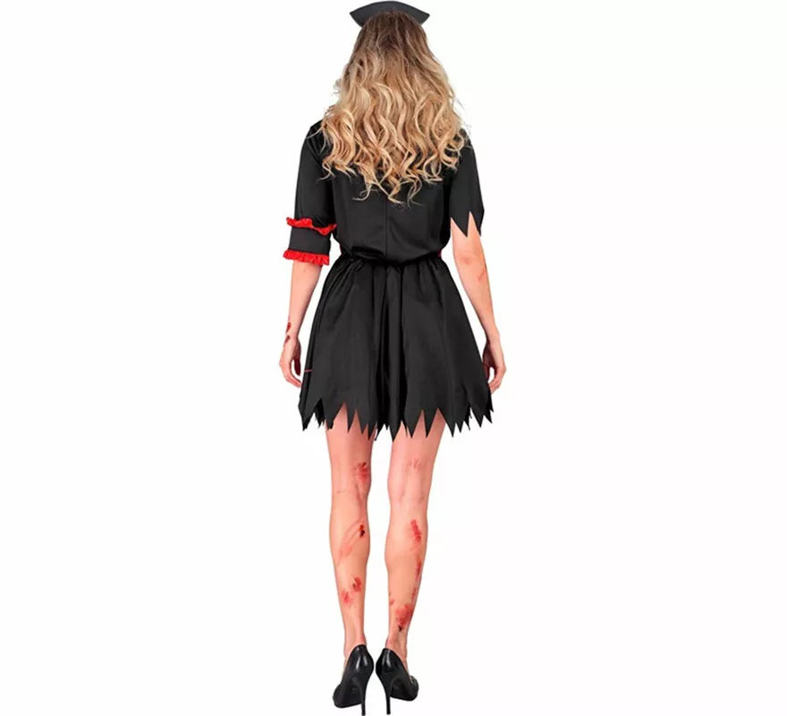 Translation missing: pt-PT.Disfraz de Enfermera Zombie negro para mujer