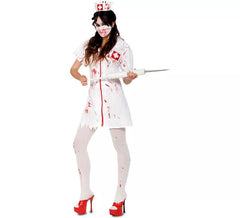 Fato de enfermeira zumbi para mulher