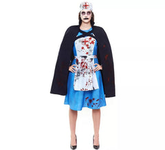 Fato de enfermeira zumbi para mulher