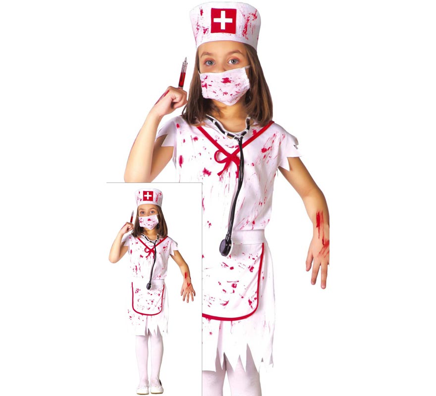 Translation missing: pt-PT.Disfraz de Enfermera Zombie para niñas