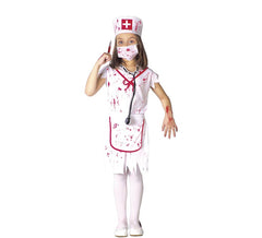 Fato de enfermeira zombie para menina