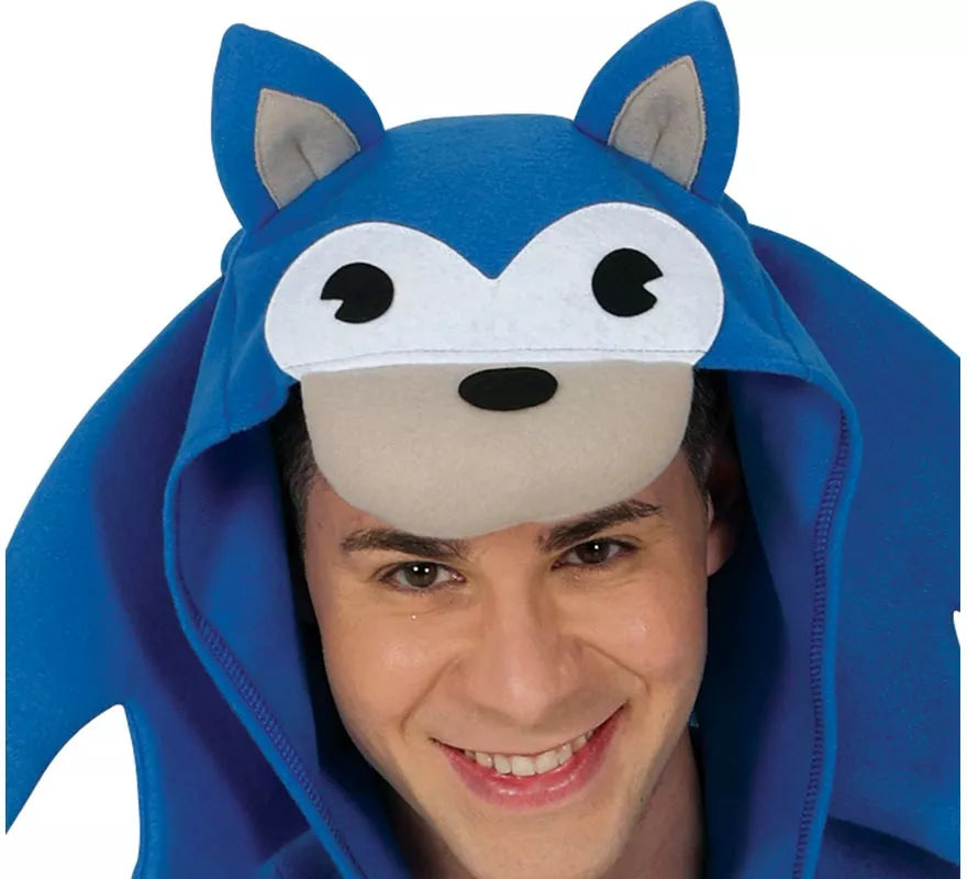 Translation missing: pt-PT.Disfraz de Erizo azul para hombre