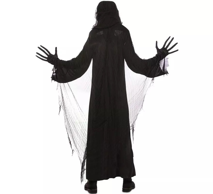 Translation missing: pt-PT.Disfraz de Espectro de la Muerte con túnica negra para hombre