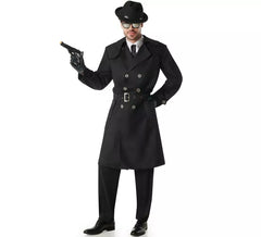 Fato de espião preto para homens