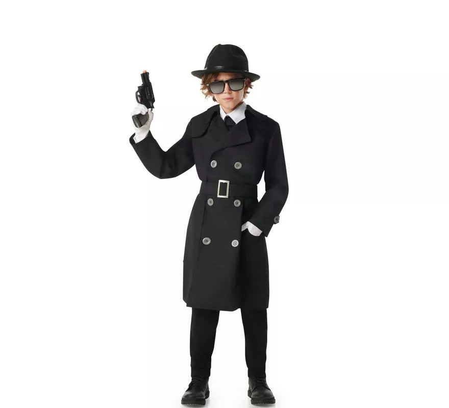 Translation missing: pt-PT.Disfraz de Espía negro para niño
