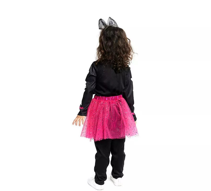 Translation missing: pt-PT.Disfraz de Esqueleto adorable con tutú fucsia para bebé y niña