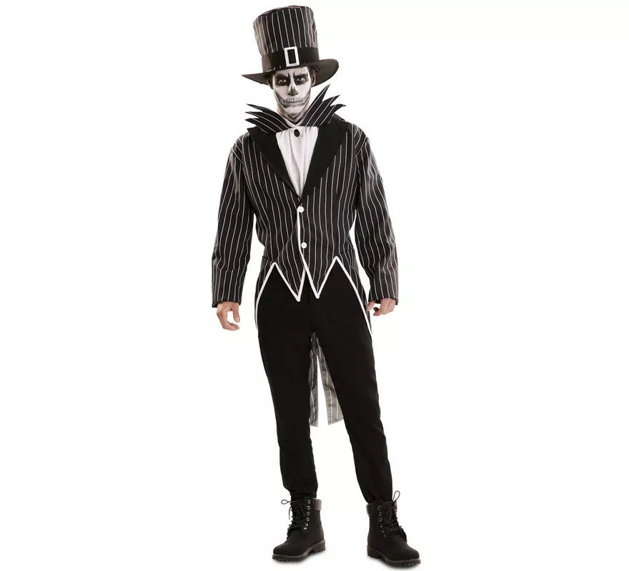Translation missing: pt-PT.Disfraz de Esqueleto Elegante con sombrero para hombre