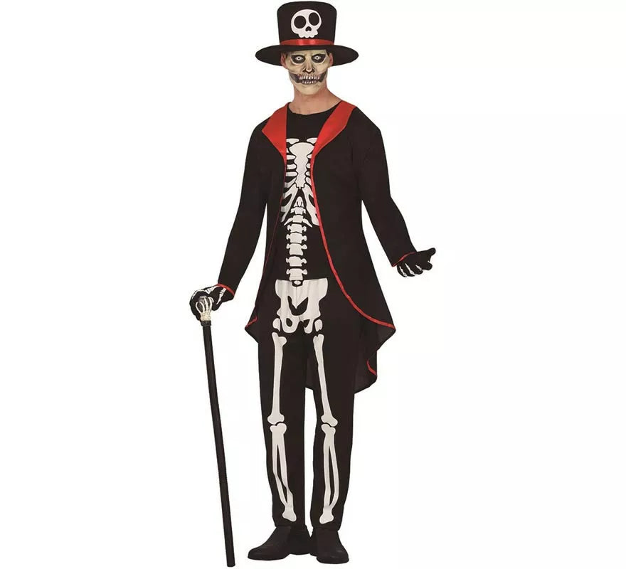 Disfraz de Esqueleto Elegante para hombre