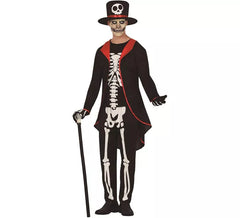 Fato de esqueleto elegante para homem