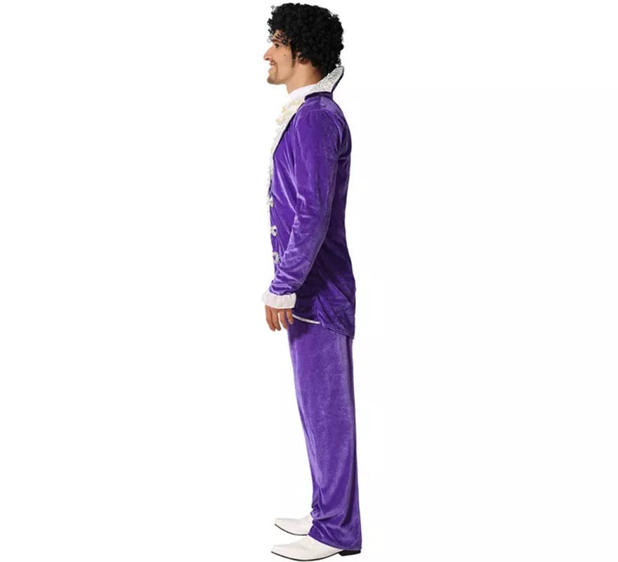 Translation missing: pt-PT.Disfraz de Estrella Rock Morado para hombre