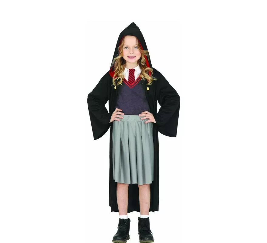 Translation missing: pt-PT.Disfraz de Estudiante de Magia Rojo para niña