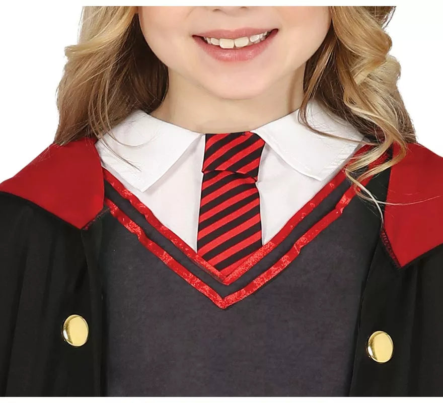 Translation missing: pt-PT.Disfraz de Estudiante de Magia Rojo para niña