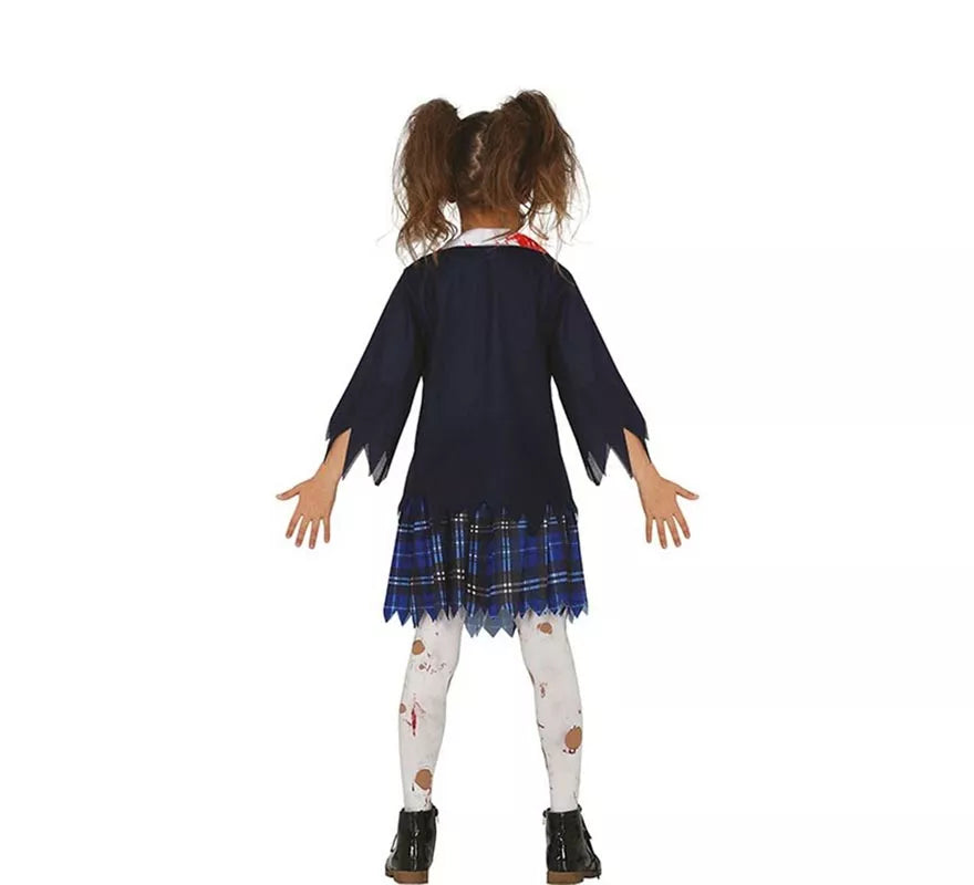 Translation missing: pt-PT.Disfraz de Estudiante de Secundaria Zombie para niña