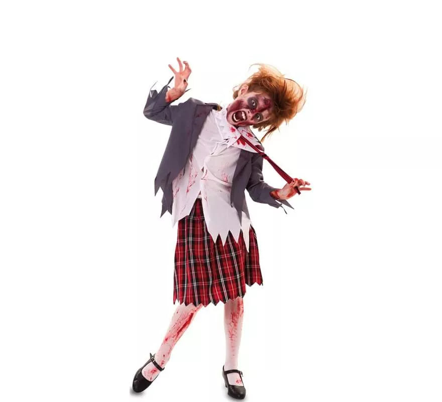 Translation missing: pt-PT.Disfraz de Estudiante Zombie para niña