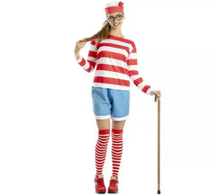 Traje de alpinista listrado feminino